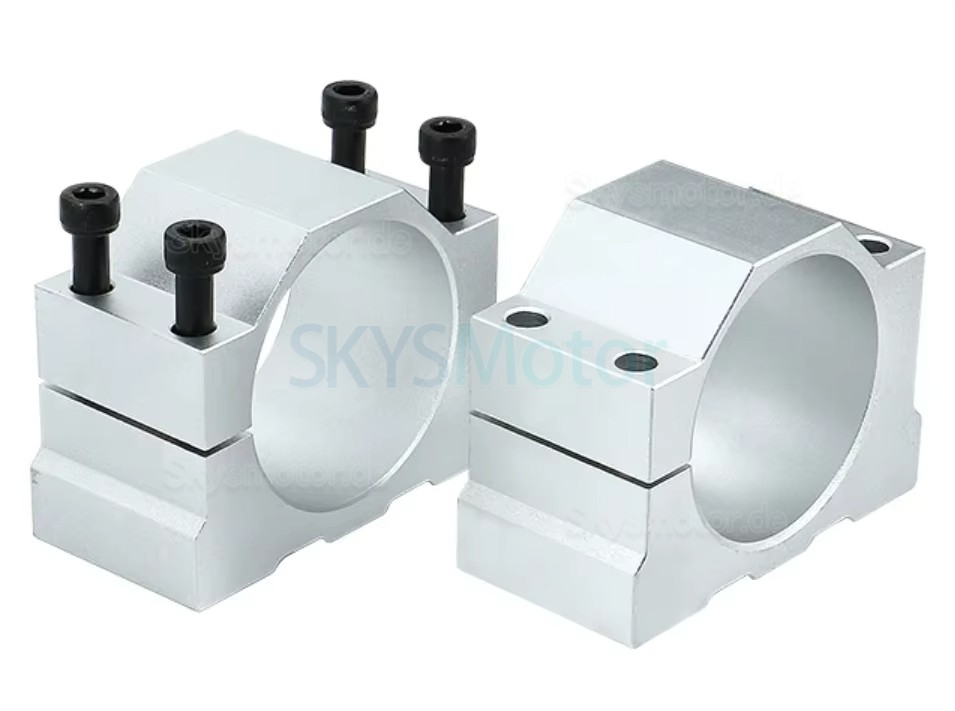 65 mm/80 mm/100 mm/125 mm CNC Spindelmotorhalterung aus Aluminium, Klemme OSP001705 f&uuml;r Spindelmotor